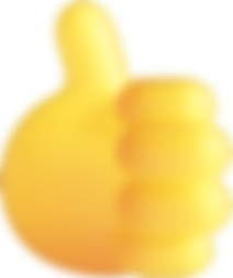 3D Stylized Thumbs Up Emoji